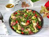 Salade de pommes de terre , haricots verts et bacon ( pour 1 pers)