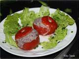 Tomates farcies à la végétarienne (thon et haricots rouges)