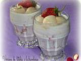 Verrine de litchis à la framboise