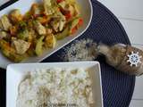 Curry de poulet aux légumes réalisé avec ou sans Cookeo