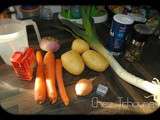 Velouté poireau pomme de terre carottes Thermomix