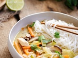 Soupe Thaï au poulet et légumes