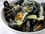 Mussels with Roquefort sauce