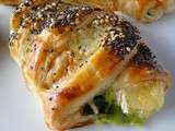 Spinach & brie puff pastries