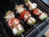Brochettes de saumon & cabillaud au barbecue