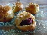 Chouquettes framboises & noix de coco