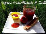Confiture rhubarbe/fraise & vanille au Cooking Chef
