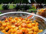 Courge butternut et patate douce rôties au thym