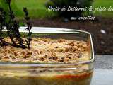 Gratin de courge butternut & patate douce aux noisettes