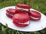 Macarons au cremeux de chocolat blanc & myrtilles