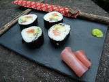 Makis saumon, avocat & concombre