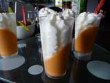 Pana cotta de chorizo, chantilly au chevre