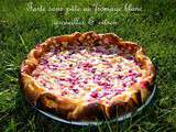 Tarte sans pâte au fromage blanc groseilles & citron