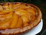 Tatin de mangue, pâte au son d'avoine et à la noix de coco
