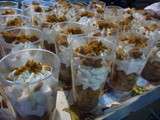 Verrines aux pommes, caramel, chantilly & spéculoos ( Apéritif dinatoire)