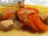 Poulet au chou chinois et carottes