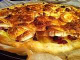 Quiche feuilletée chèvre et pommes de terre