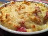 Soufflé de pommes de terre à la poitrine fumée