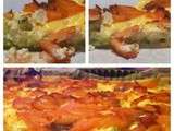 Tarte aux courgettes, saumon fumé et ricotta