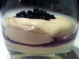 Verrines mascarpone et myrtilles