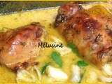 Poulet lait de coco curry au four