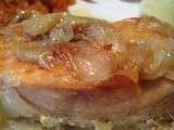 Papillotte de saumon au miel et gingembre