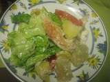 Salade croquante au poulet aux tomates et au chèvre