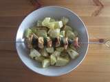 Brochettes de poulet mariné au gingembre