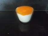 Fromage blanc au coulis de mandarine