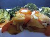 Tomates rôties, brocolis vapeurs et graines de citrouille