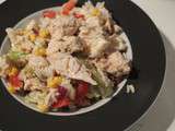 Salade de riz au poulet tandoori