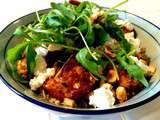 Salade de Quinoa aux Patates douces, Courgettes grillées et Chèvre frais