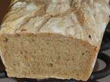 Ingrédients pour un pain: 100g de farine