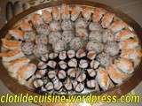 Sushi , maki et boulettes japonnaise