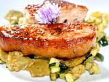 Marc n°4 – Côte de veau, ravioles et courgettes