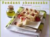 Petits Fondants légers façon cheesecake fraises citron huile d'olive (blancs d'oeufs)