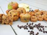 Muffins aux pommes caramélisées et pépites de chocolat