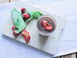 Smoothie fraises, concombre, basilic