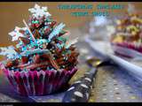 Christmas cupcakes tout chocolat