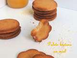 Palets bretons à la farine d'épeautre, miel & amandes - Honey, spelt & almonds brittanny biscuits
