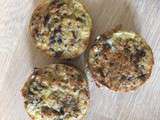 Muffins quinoa oignons champignons