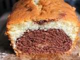 Cake marbré chocolat - citron
