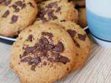 Cookies à la crème de sésame (Tahin) et pépites de chocolat