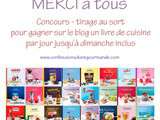 Gagnant(e) du jour et lancement du 3ème tirage au sort pour gagner un livre de cuisine