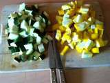 Tarte aux légumes au deux courgettes (jaune et verte)