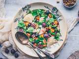 Salade d’automne au butternut rôti, raisin, poire & bleu