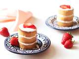 Mini layer cakes à la fraise