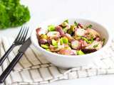 Salade de poulpe aux olives et fèves