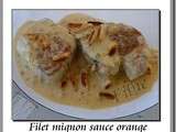 Filet mignon sauce orange