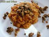 Purée de patates douces en curry au lait de coco
